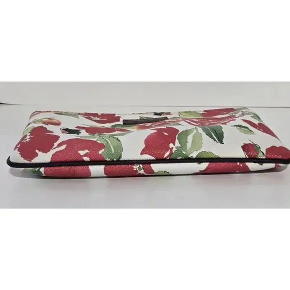 Dooney & Bourke Botanical Floral White Pouch Clutch Cosmetic Bag - Picture 8 of 10